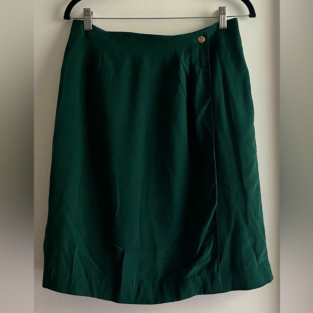 Vintage 100% silk Wrap Skirt